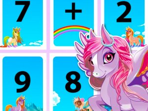 Unicorn Math Puzzle Game