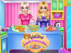 Sisters Lunch Preparation Cooking Game