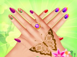 Spring Nail Art Fashion Game