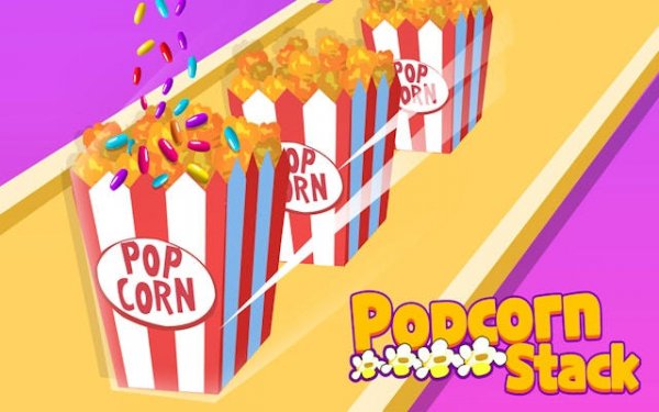 Popcorn Stack - Fun Food Stacking Game