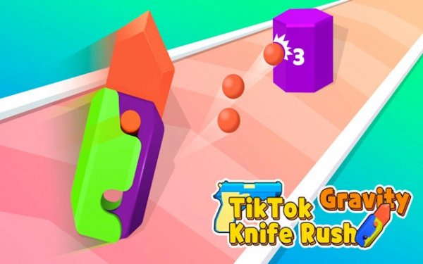 Tiktok Gravity Knife Rush - Parkour & Action Game