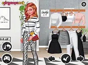 Black and White Outfit Dress Up
